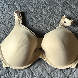 Maidenform Cream Lace Trim Bra - size 34DD